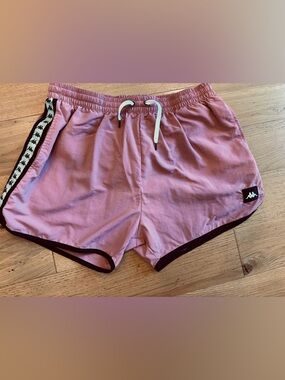 Vintage Kappa Agius retro Drawstring lined swim shorts Banda Omni taping logo